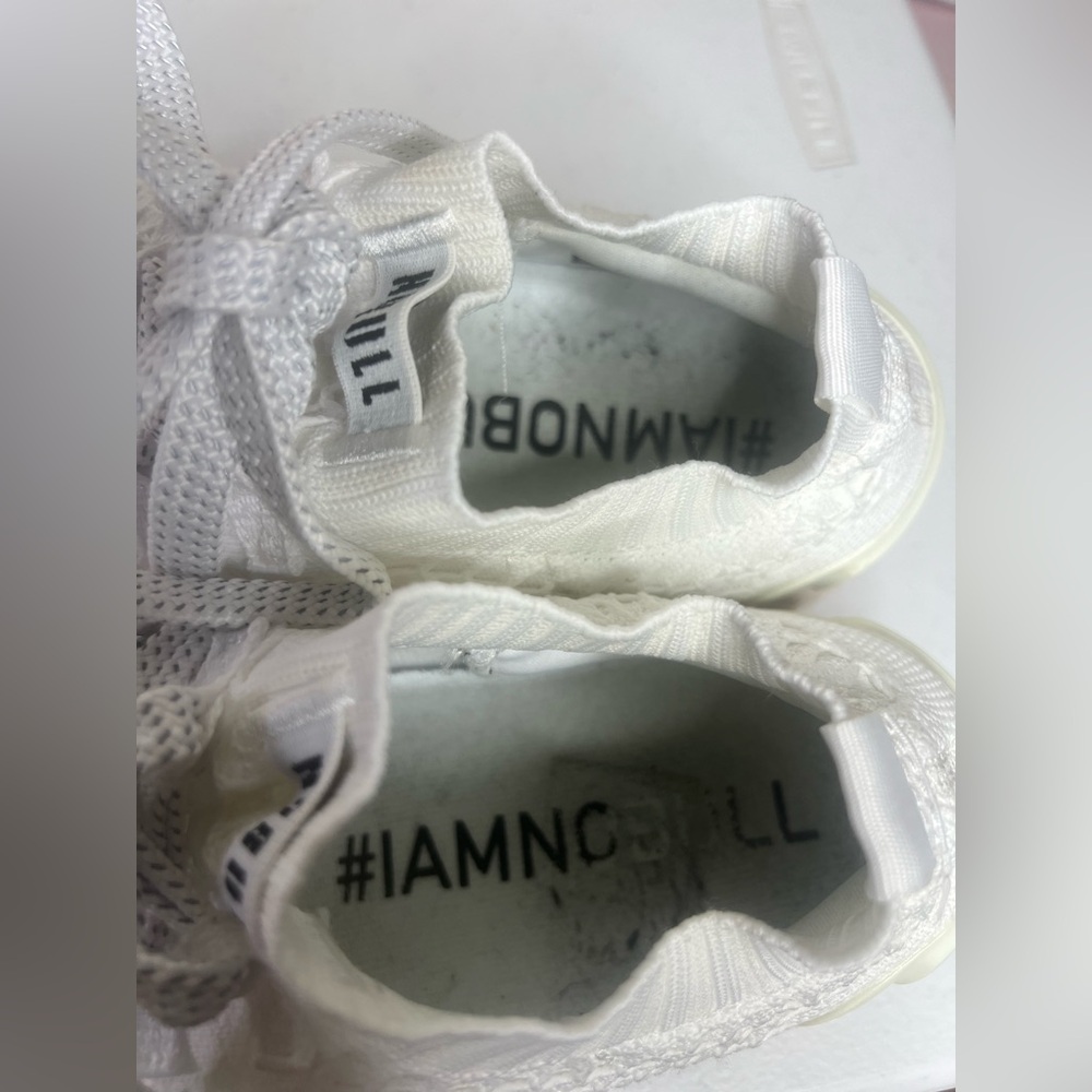 NOBULL Project White Knit Women’s Running Shoes Sneakers Size 10 Hint Of Purple - Picture 6 of 11